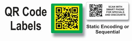 QR Code labels and stickers